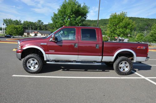 Beautiful lifted ford f-350 lariat turbo diesel no reserve crew cab sunrood fx4