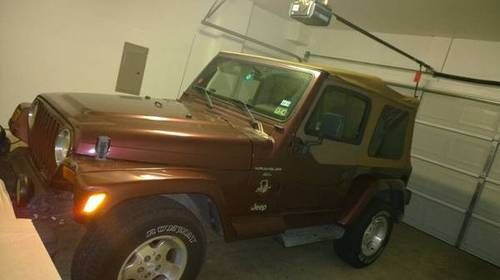 2001 jeep wrangler sahara sport utility 2-door 4.0l