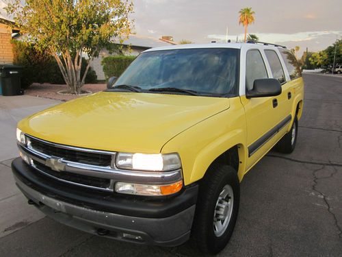 2003 suburban 2500, 4x4, fleet maintained, rare 8.1