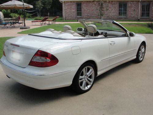 2006 Mercedes-Benz CLK350 Alabaster White Convertible w/Black Top, Tan Interrior, US $18,995.00, image 3