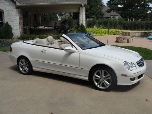 2006 Mercedes-Benz CLK350 Alabaster White Convertible w/Black Top, Tan Interrior, US $18,995.00, image 4