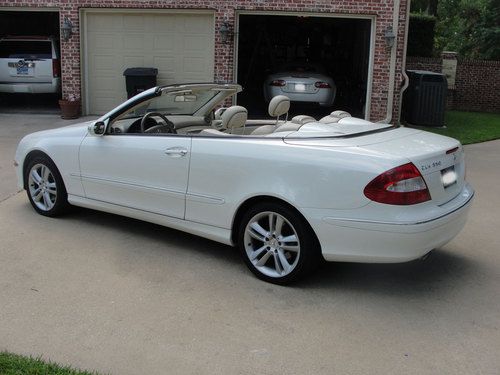 2006 Mercedes-Benz CLK350 Alabaster White Convertible w/Black Top, Tan Interrior, US $18,995.00, image 13