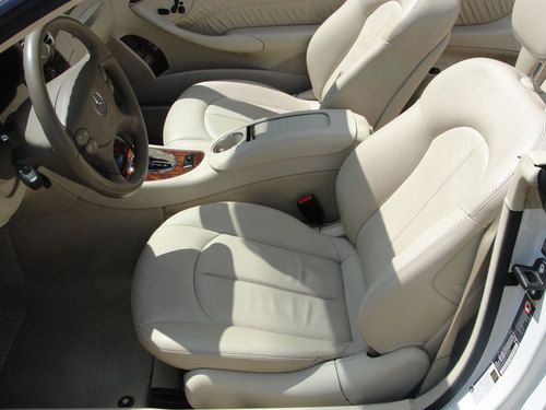 2006 Mercedes-Benz CLK350 Alabaster White Convertible w/Black Top, Tan Interrior, US $18,995.00, image 20