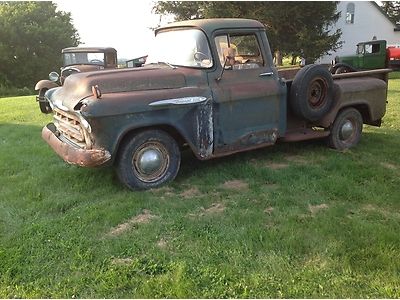 1957 chevy rare 3200 half ton pickup, runs and drives no reserve!!!!