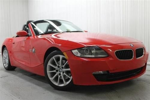 2007 bmw z4 red certified pre owned heated seats fog lights convertible low mile