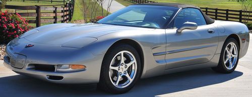 2001 chevrolet corvette base roadster, 2-door, 5.7l, pewter, 6 speed manual