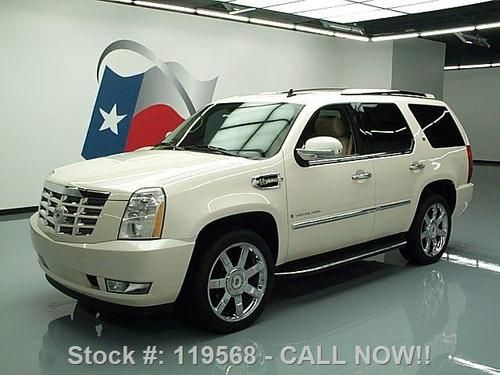 2009 cadillac escalade hybrid sunroof nav dvd 22's 61k texas direct auto