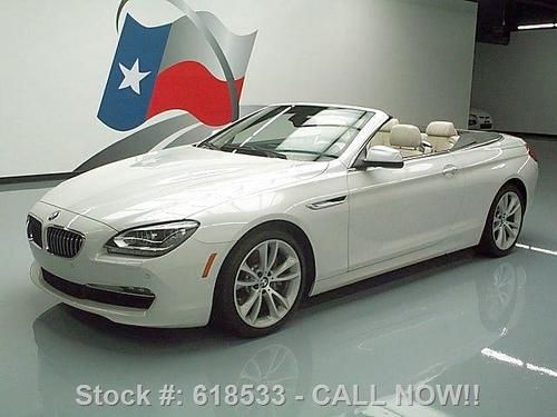 2012 bmw 640i convertible htd seats nav rear cam 7k mi texas direct auto