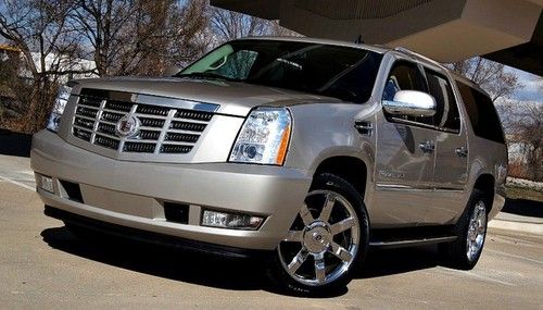 2007 cadillac escalade esv awd tv/dvd navigation  heated leather 1 owner carfax