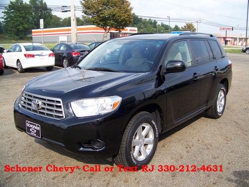 2009 toyota highlander base awd 4x4 3.5l v6 3rd row low miles new tires safe !!!