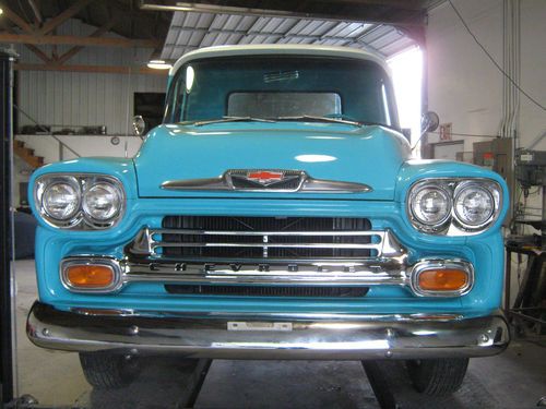 1958 chevrolet apache pick up, all stock, vintage show piece or dayly driver.