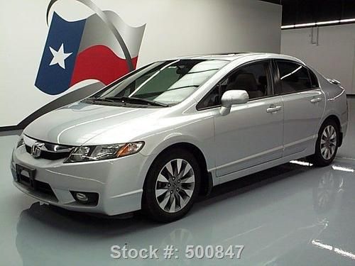 2009 honda civic ex sedan 5-spd sunroof spoiler 71k mi texas direct auto