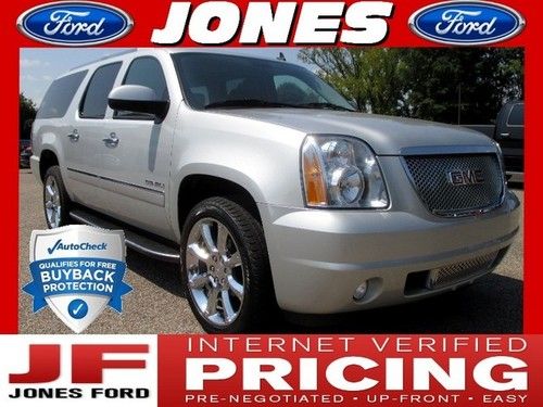 2010 gmc yukon xl awd denali - loaded - pure shilver metallic