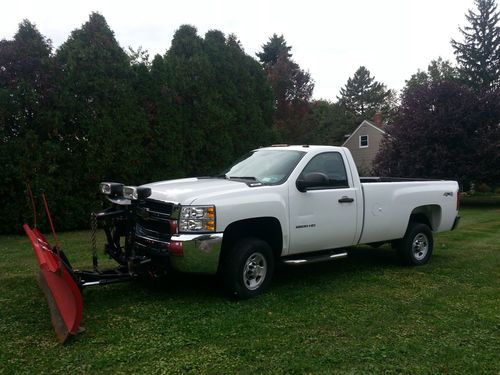 2010 chevrolet silverado 2500 hd plus 8' western snow plow and warranty