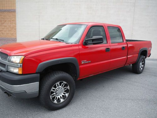 2004 chev hd2500 4x4 crew cab duramax 8ft bed