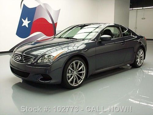 2008 infiniti g37 sport auto sunroof nav rear cam 19&#039;s! texas direct auto