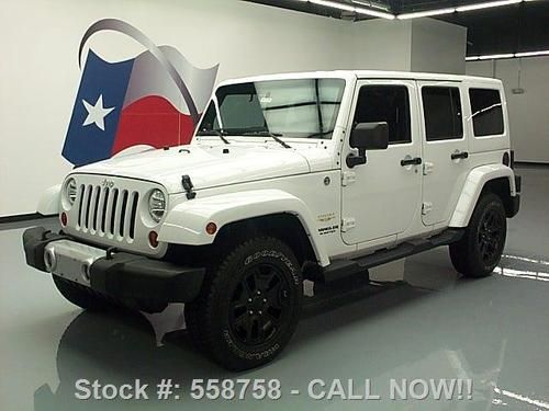 2011 jeep wrangler unltd sahara hard top 4x4 6-spd 55k texas direct auto