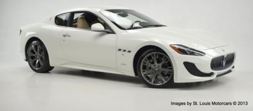 2013 Maserati Granturismo Sport Coupe Bianco Eldorado over Nero 106 Miles!, image 4