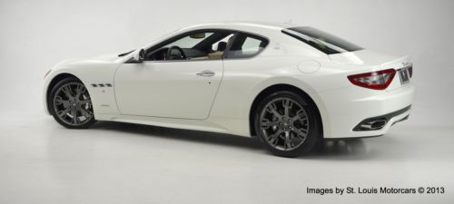 2013 Maserati Granturismo Sport Coupe Bianco Eldorado over Nero 106 Miles!, image 5