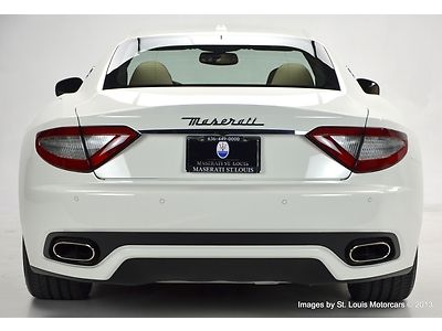 2013 Maserati Granturismo Sport Coupe Bianco Eldorado over Nero 106 Miles!, image 6