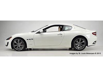 2013 Maserati Granturismo Sport Coupe Bianco Eldorado over Nero 106 Miles!, image 8