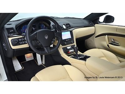 2013 Maserati Granturismo Sport Coupe Bianco Eldorado over Nero 106 Miles!, image 9