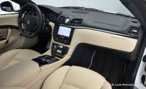2013 Maserati Granturismo Sport Coupe Bianco Eldorado over Nero 106 Miles!, image 10