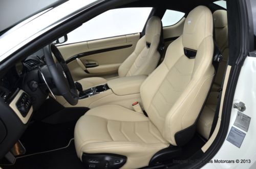 2013 Maserati Granturismo Sport Coupe Bianco Eldorado over Nero 106 Miles!, image 11