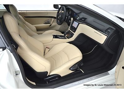 2013 Maserati Granturismo Sport Coupe Bianco Eldorado over Nero 106 Miles!, image 13