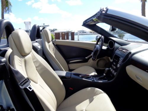 Florida 08 SLK 280 Convertible 1-Owner Clean Carfax 3.0L V6 No Reserve Must See, image 11
