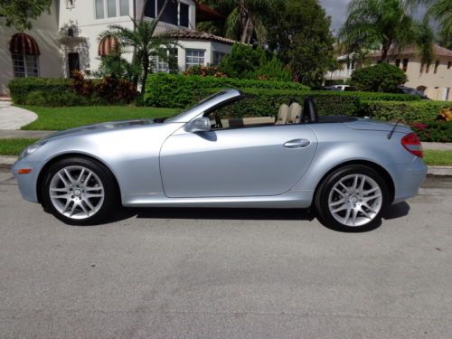 Florida 08 SLK 280 Convertible 1-Owner Clean Carfax 3.0L V6 No Reserve Must See, image 12