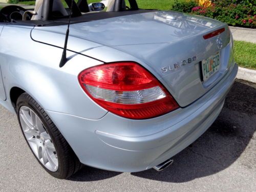 Florida 08 SLK 280 Convertible 1-Owner Clean Carfax 3.0L V6 No Reserve Must See, image 20
