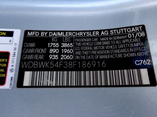 Florida 08 SLK 280 Convertible 1-Owner Clean Carfax 3.0L V6 No Reserve Must See, image 89