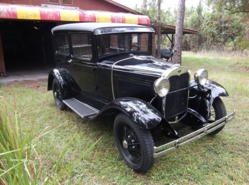 1930 ford model a  2 door sedan all steel nice rust free car drives superb!