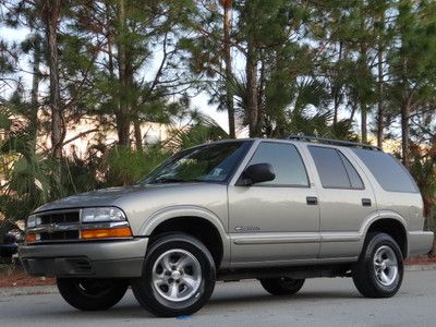 2002 chevy blazer ls no reserve auction loaded! 2 owners! florida clean!