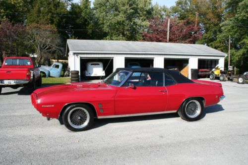 1969 pontiac firebird convertible 400 4 speed not 69 camaro