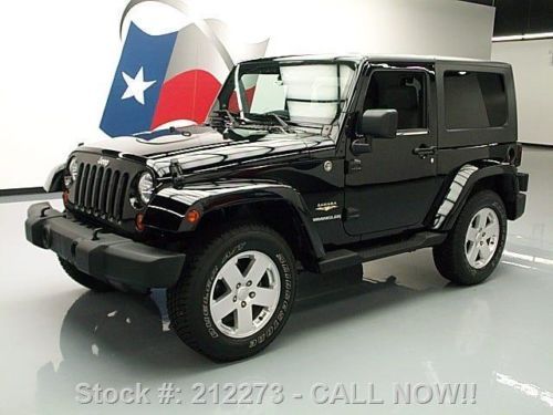 2007 jeep wrangler sahara 4x4 auto convertible 18&#039;s 64k texas direct auto