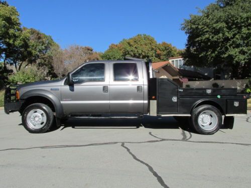 07 ford 4x4 f-550 crew cab powerstroke diesel