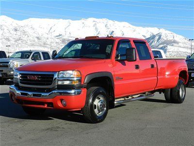 Crew cab dually slt 4x4 duramax diesel allison leather tow truck auto