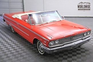 1963 ford galaxie 500 convertible - 390 v8! rare &amp; restored! stunning!!
