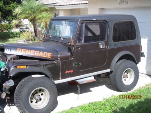 1986 jeep cj7 renegade sport utility 2-door 4.2l