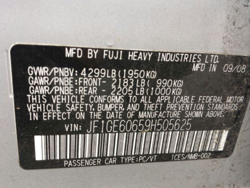 2009 impreza sedan AWD needs cosmetic work  body guy special ez fix !!!!, US $3,300.00, image 7