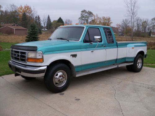 1996 ford f350 xlt super cab 7.3l diesel dually, 2wd automatic