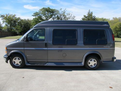 1999 chevrolet express 1500 starcraft high-top van tv/dvd 76k miles no reserve