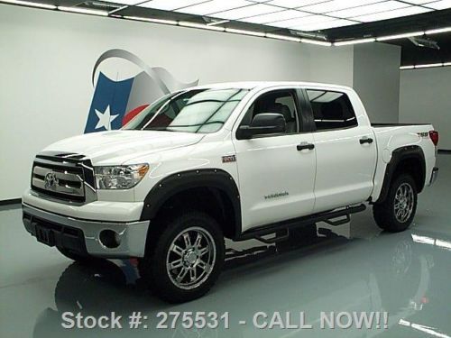 2013 toyota tundra crewmax 4x4 lift tss nav 20&#039;s 24k mi texas direct auto