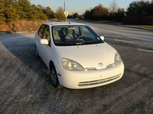 2001 toyota prius gas electric hybrid hov solo one owner gov&#039;t fleet 106k