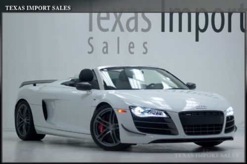 2012 r8 gt spyder 5.2l v10,glacier white,ceramic brakes,$239k msrp,1.49% finance