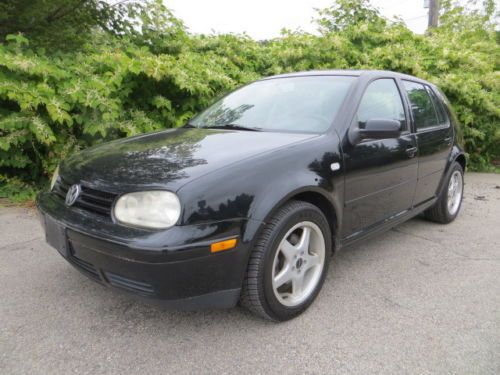 Black golf gls loaded 5 speed 2.0l 16 inch borbet alloys sunroof cold a/c