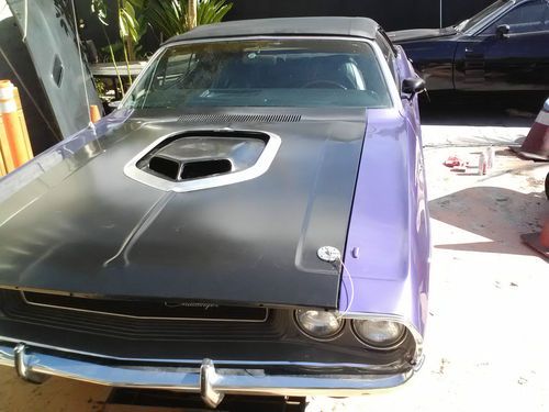 1970 dodge challenger convertible plum crazy 440 4speed shaker