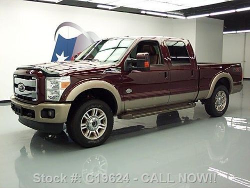 2011 ford f250 king ranch 4x4 diesel sunroof nav 57k mi texas direct auto